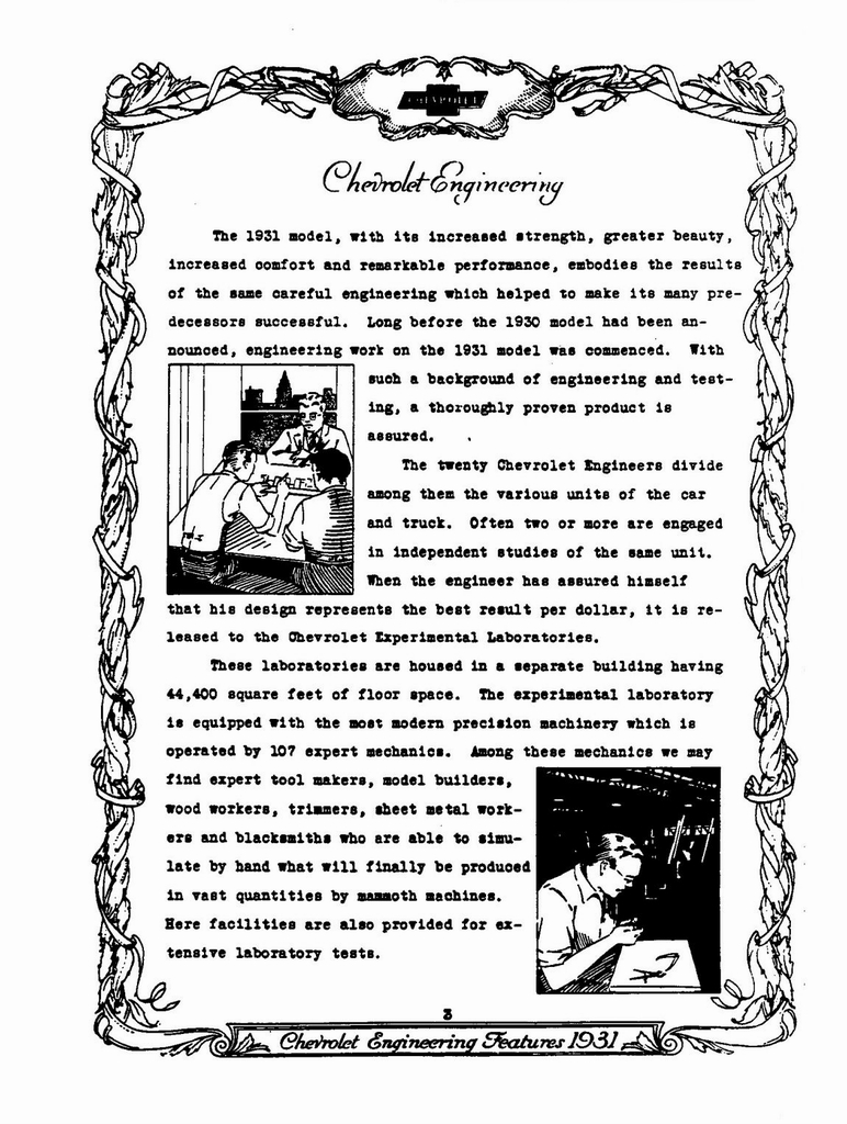 1931 Chevrolet Engineering Features Page 12